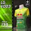 LUGUST SPORT เสื้อกีฬาพิมพ์ลาย เสื้อกีฬา แขนสั่น REDBULL LG V003 LG V003 เขียวเหลือง