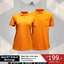 BCS SMART POLO เสื้อโปโล เสื้อคอปก เสื้อทีม ยูนิฟอร์ม สีส้ม ทรงชาย-หญิง ไม่เป็นขุ่ย100%