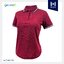 MOS POLO MicroX เสื้อโปโล เสื้อคอปก ยูนิฟอร์มพรีเมี่ยม แดงเลือดหมู ขลิบปกขาวกรมท่า