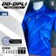 DOOD SPORT DD-DPL1 เสื้อคอปกพิมพ์ลาย ผ้าไมโคร 6 เหลี่ยม(รังผึ้ง) สีน้ำเงิน