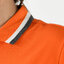 PLEN POLO เสื้อโปโล เสื้อคอปก เสื้อยูนิฟอร์ม ส้มขลิบปกเทาน้ำตาล