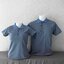 Micro Plus POLO เสื้อโปโล เสื้อคอกปก เสื้อยูนิฟอร์ม สีเทาปกฟ้า **ไม่ขึ้นขุย100%