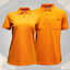 BCS SMART POLO เสื้อโปโล เสื้อคอปก เสื้อทีม ยูนิฟอร์ม สีส้ม ทรงชาย-หญิง ไม่เป็นขุ่ย100%