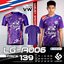 LUGUST SPORT เสื้อกีฬา แขนสั่น พิมพ์ลาย เสื้อพิมพ์ลายช้าง LUGEST LG-A006 ม่วง
