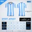 GRAND SPORT แกรนด์สปอร์ต รหัส 011577 เสื้อกีฬาพิมพ์ลาย ฟ้า-ขวา