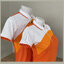 PLC POLO Premium Micro Plus เสื้อโปโล เสื้อคอปกตัดต่อ สีส้ม