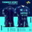 Thunder Sport ESSO เสื้อกีฬาพิมพ์ลาย ทั่งตัว แขนสโปล สีกรมท่า