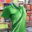 MN เสื้อโปโล เสื้อคอปก พิมพ์ลายสีเขียว แบบที่ 1 MICRO POLYSTER