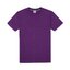 T-Shirt เสื้อยืด คอกลม-คอวี แต่งกุ๊นคอ COTTON100% สีม่วง