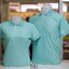 POLOEN เสื้อสำเร็จรูป เสื้อคอปก เสื้อโปโล สีเขียวมิ้น ขลิบปกขาวเขียวหยก