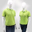 HBP POLO เสื้อโปโล เสื้อคอปก ทรงชาย-หญิง สีเขียวตองขลิบดำ