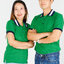 HBP POLO เสื้อโปโล เสื้อคอปก ยูนิฟอร์ม สีเขียวสดปกกรมท่าขาว