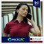 MOS POLO MicroX เสื้อโปโล เสื้อคอปก ยูนิฟอร์มพรีเมี่ยม แดงเลือดหมู ขลิบปกขาวกรมท่า