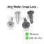 สกรูยึดเมทัลชีทลอนสแนปล็อค Wafer Snap Lock ปลายสว่าน ชุบกันสนิม