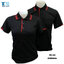 NVPOLO เสื้อโปโล เสื้อคอกปก เสื้อยูนิฟอร์ม สีดำขลิบแดง