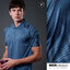 PEGAN POLO SPORT 16-24084 เสื้อโปโลพิมพ์ลายแขน สีเทาฟ้า