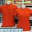 POLIGAN POLO เสื้อโปโล เสื้อคอปก ยูนิฟอร์ม เสื้อสำเร็จรูป สีส้มแสดปกส้มเข้ม