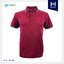 MOS POLO MicroX เสื้อโปโล เสื้อคอปก ยูนิฟอร์มพรีเมี่ยม แดงเลือดหมู ขลิบปกขาวกรมท่า