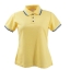 HBP POLO เสื้อโปโล เสื้อคอปก ทรงชาย-หญิง สีเหลืองขลิบกรมท่าฟ้า