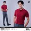 PEGAN POLO SPORT 16-24077-78 เสื้อคอปก เสื้อโปโลสปอร์ต แขนสั้น สีแดงเลือดหมู CS