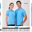 BCS SMART POLO เสื้อโปโล เสื้อคอปก เสื้อทีม ยูนิฟอร์ม สีฟ้า ทรงชาย-หญิง ไม่เป็นขุ่ย100%