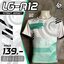 LUGUET เสื้อกีฬา เสื้อกีฬาพิมพ์ลาย ลิขสิทธิ์แท้100% จาก LUGUST LG-A12 สีขาว