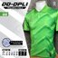 DOOD SPORT DD-DPL1 เสื้อคอปกพิมพ์ลาย ผ้าไมโคร 6 เหลี่ยม(รังผึ้ง) สีเขียว