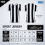 GRAND SPORT แกรนด์สปอร์ต รหัส 011577 เสื้อกีฬาพิมพ์ลาย ขาว-ดำ