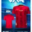 VAR เสื้อกีฬา วีเออาร์ H3 SPORT SH-AR3 เสื้อกีฬา เสื้อกีฬาพิมพ์ลาย สีแดง