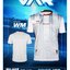 VAR เสื้อกีฬา วีเออาร์ H3 SPORT SH-AR3 เสื้อกีฬา เสื้อกีฬาพิมพ์ลาย สีขาว