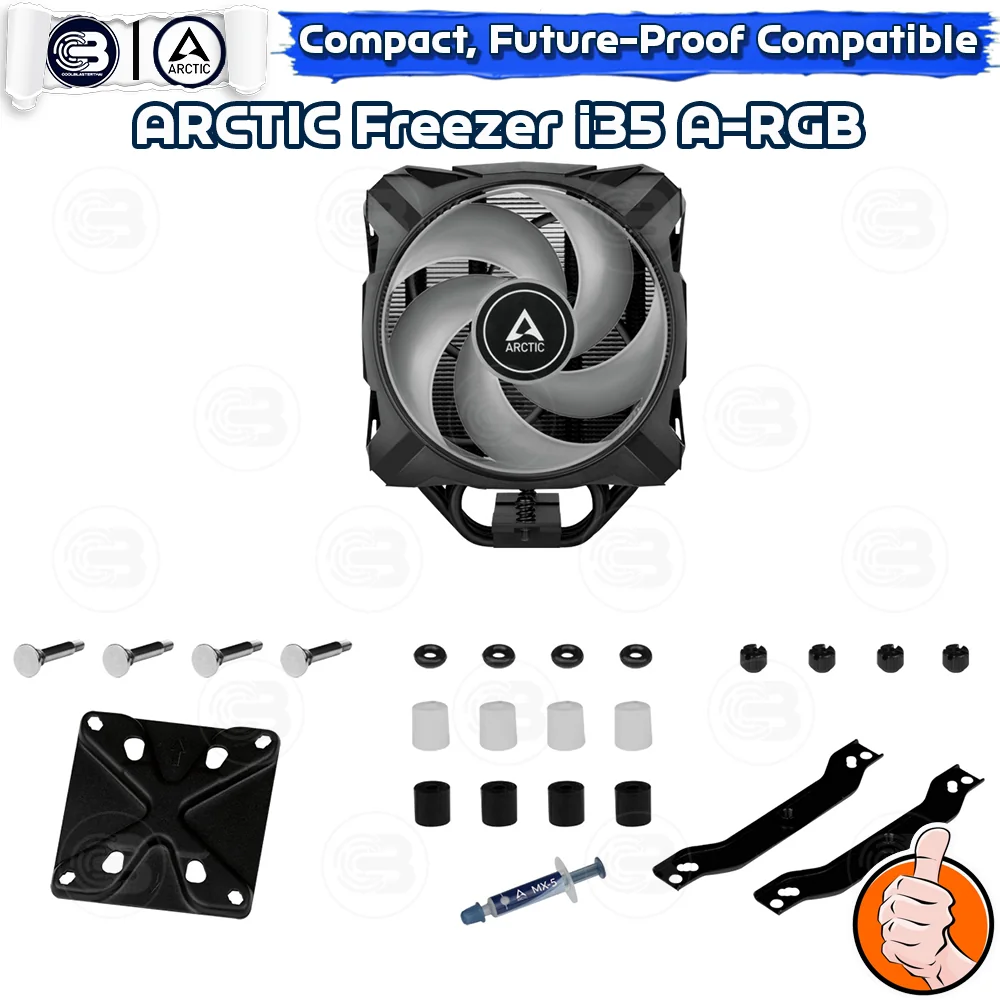 [CoolBlasterThai] ARCTIC FREEZER i35 A-RGB Tower CPU Cooler for Intel ประกัน 6 ปี (LGA1851/1700 Ready)