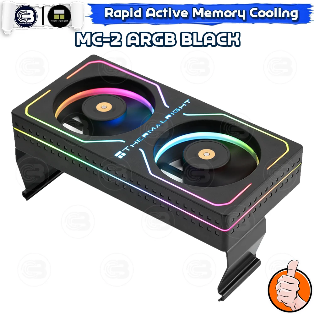 [CoolBlasterThai] Thermalright MC-2 ARGB BLACK MEMORY COOLING KIT (ชุดระบายความร้อน)