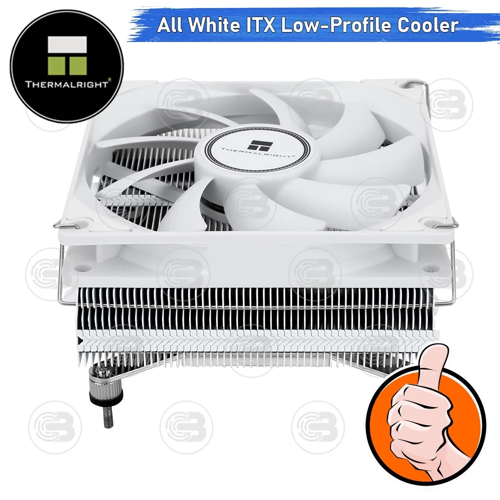 [CoolBlasterThai] Thermalright AXP90 X47 White Low-Profile CPU Cooler with 4 Heatpipes ประกัน 6 ปี (AM5/LGA1851 Ready)
