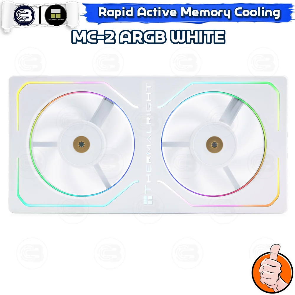 [CoolBlasterThai] Thermalright MC-2 ARGB WHITE MEMORY COOLING KIT (ชุดระบายความร้อน)