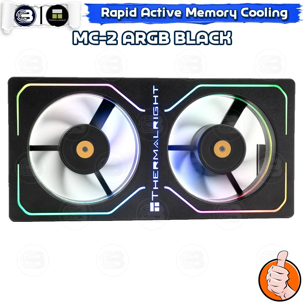 [CoolBlasterThai] Thermalright MC-2 ARGB BLACK MEMORY COOLING KIT (ชุดระบายความร้อน)