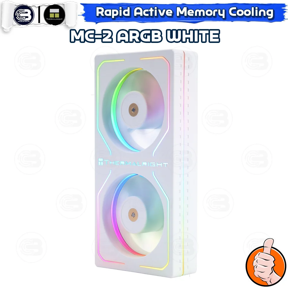 [CoolBlasterThai] Thermalright MC-2 ARGB WHITE MEMORY COOLING KIT (ชุดระบายความร้อน)