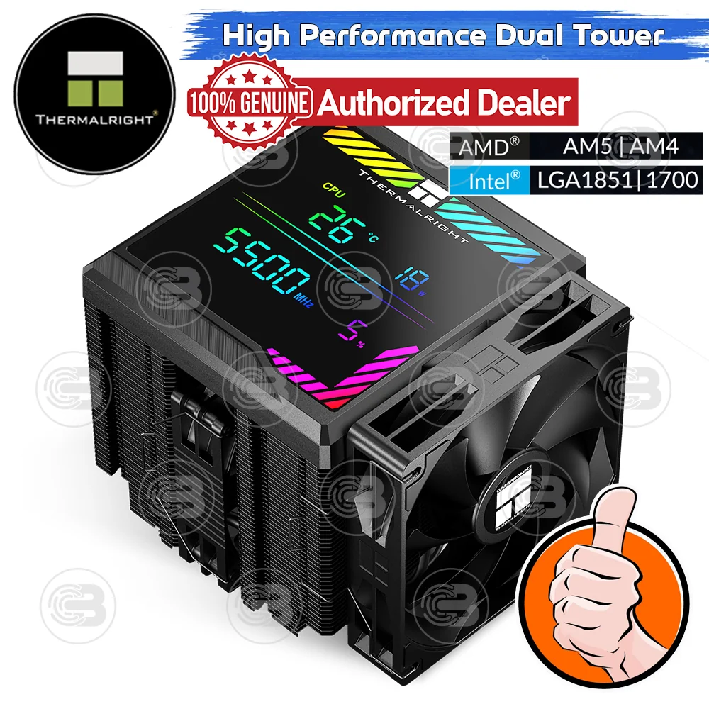 [CoolBlasterThai] Thermalright Peerless Assassin 140 Digital Black Heat Sink (AM5/LGA1851 Ready) ประกัน 3 ปี