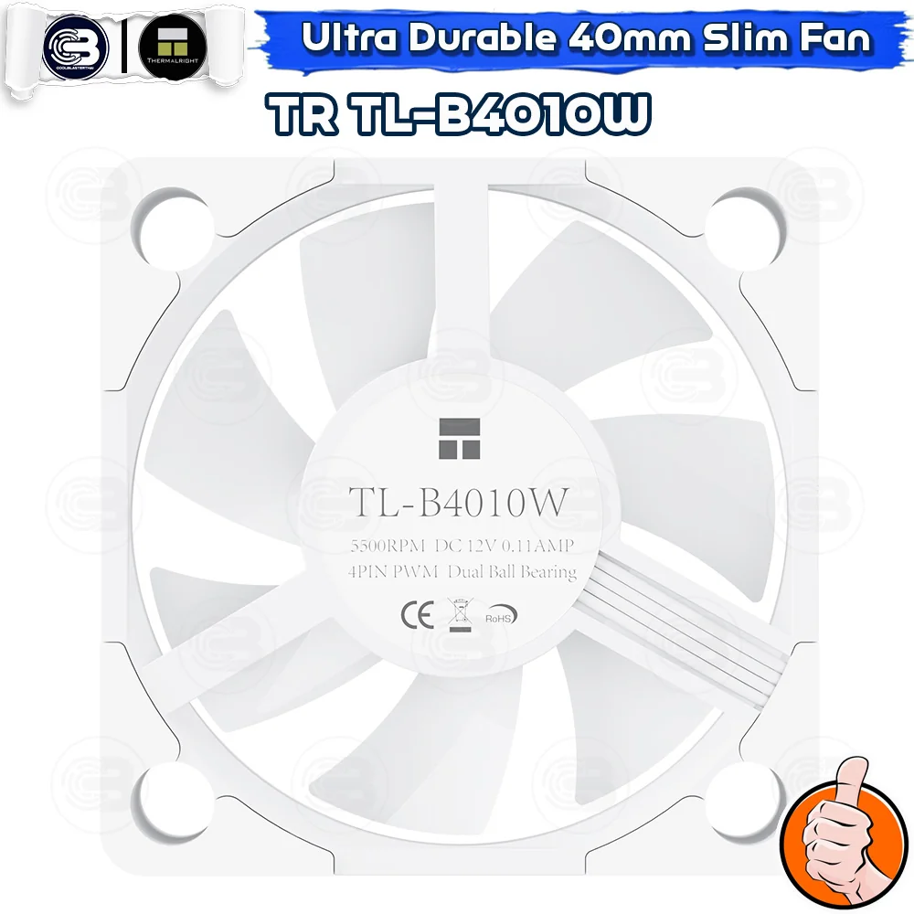 [CoolBlasterThai] Thermalright TL-B4010W High Air Pressure PC Fan Case (size 40 mm.) ประกัน 3 ปี (พัดลม)