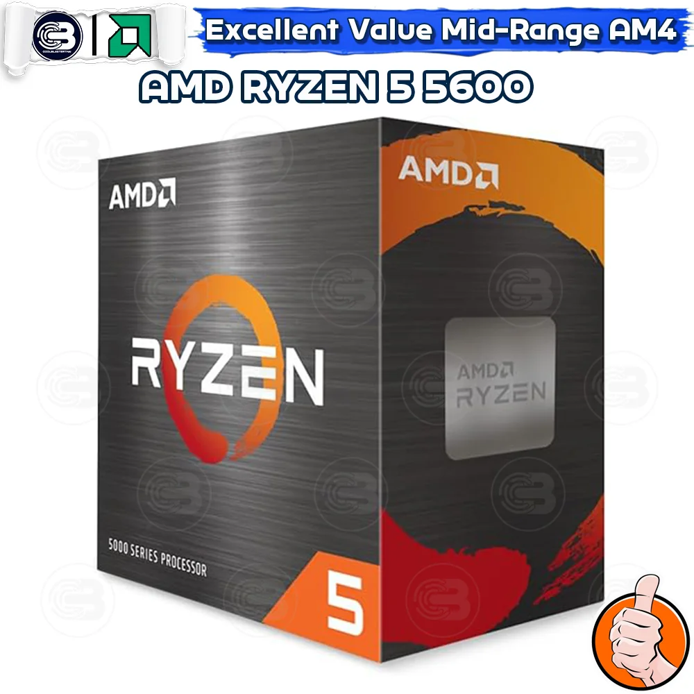 [CoolBlasterThai] CPU AMD RYZEN 5 5600 6 CORE/12 THREAD (SOCKET AM4)