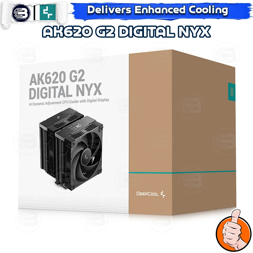 [CoolBlasterThai] DeepCool AK620 G2 Digital NYX Dual Tower CPU Cooler (LGA1851/AM5 Ready)