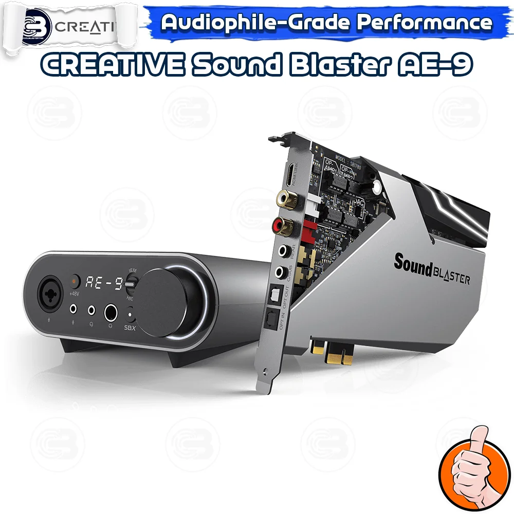 [CoolBlasterThai] CREATIVE Sound Blaster AE-9 Internal Sound Card (การ์ดเสียง)