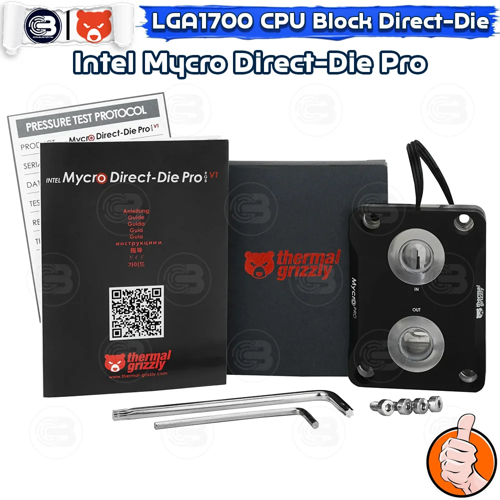 [CoolBlasterThai] THERMAL GRIZZLY INTEL MYCRO DIRECT-DIE PRO LGA1700 12th/13th/14th Gen.(TG-MY-DD-P-RGB-i-V1)