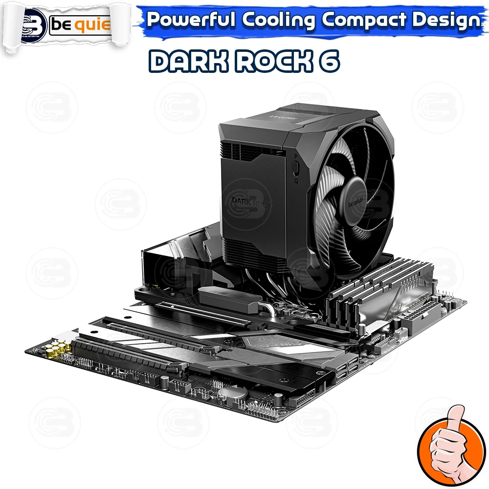 [CoolBlasterThai] Be Quiet Dark Rock 6 Heat Sink CPU Cooler (AM5/LGA1851 Ready) (BK046) ประกัน 3 ปี