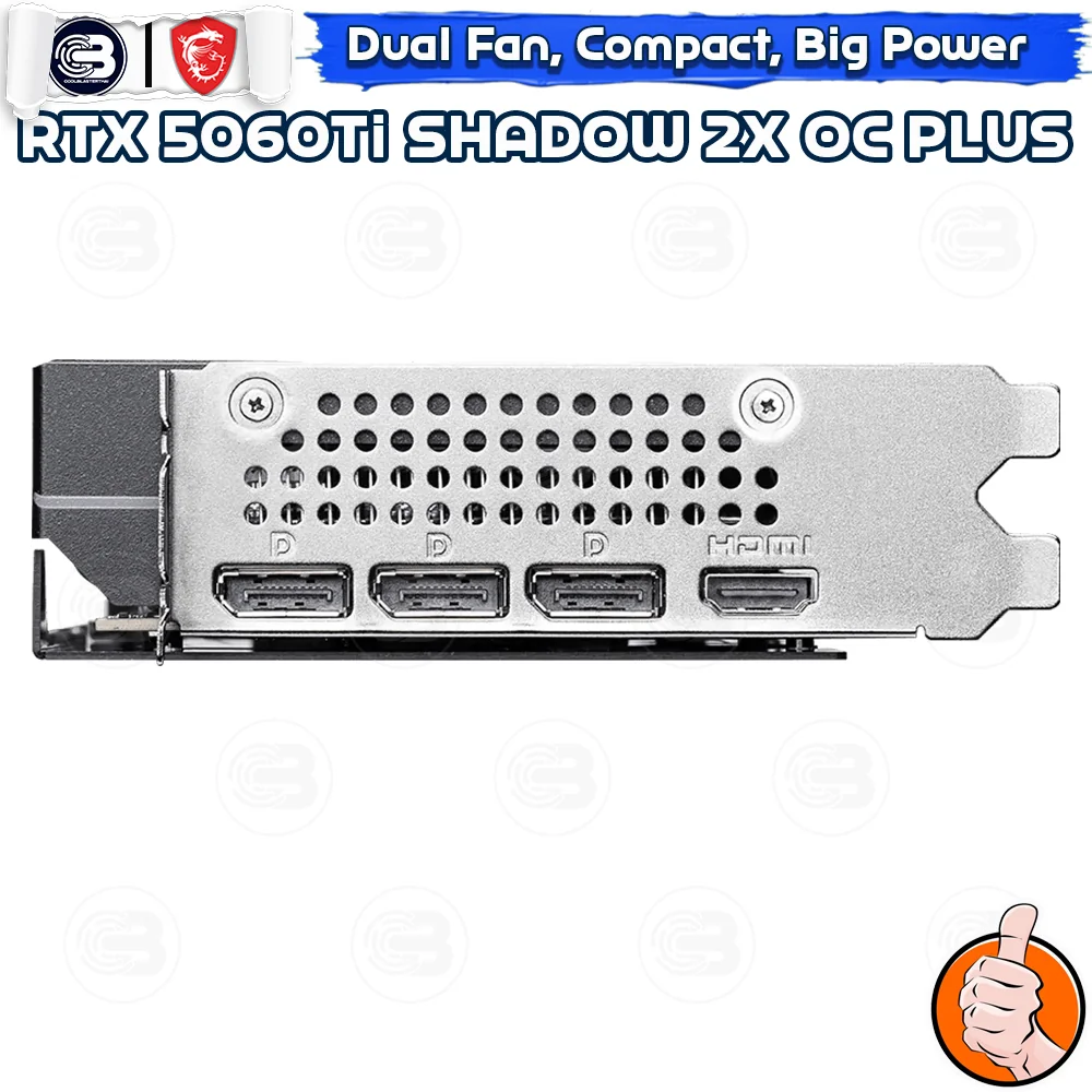 [CoolBlasterThai] MSI GeForce RTX 5060Ti 16G SHADOW 2X OC PLUS GDDR7 (3Y)
