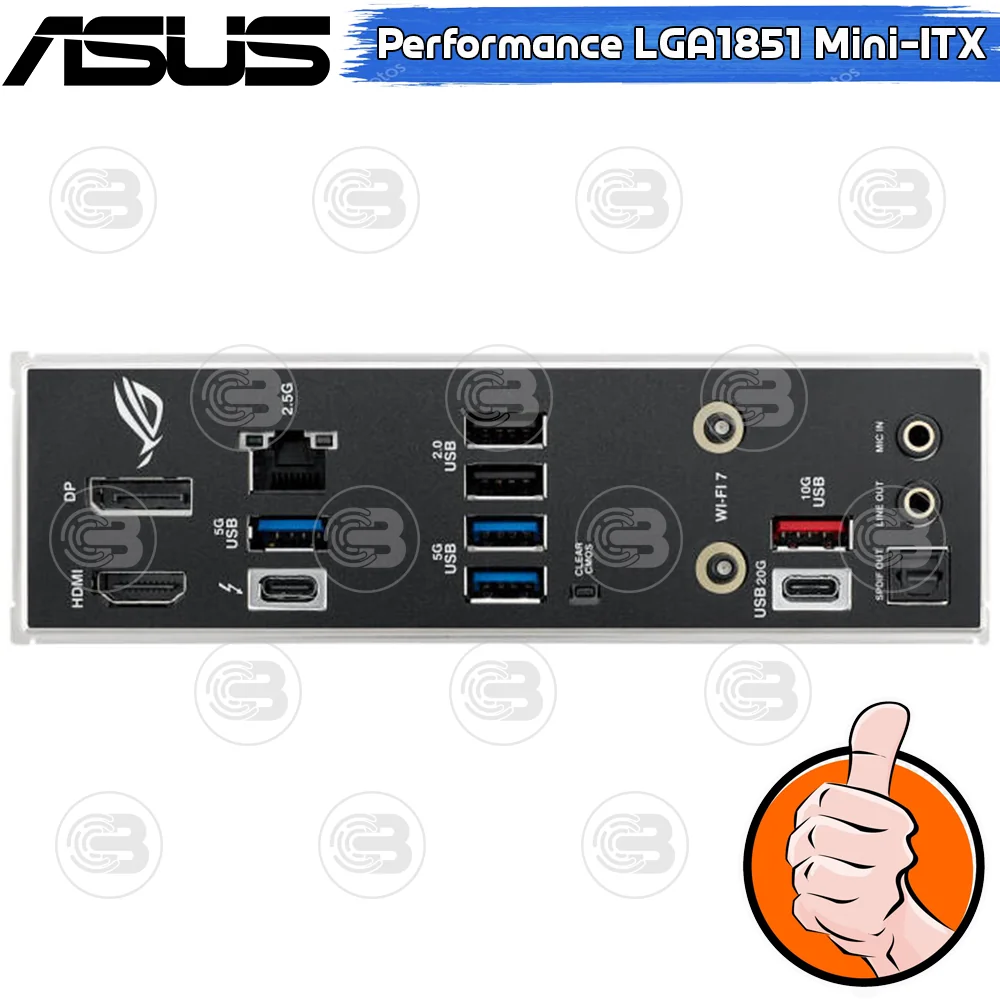 [CoolBlasterThai] ASUS MAINBOARD ROG STRIX B860-I GAMING WIFI INTEL SOCKET LGA1851 DDR5 MINI-ITX ประกัน 3 ปี
