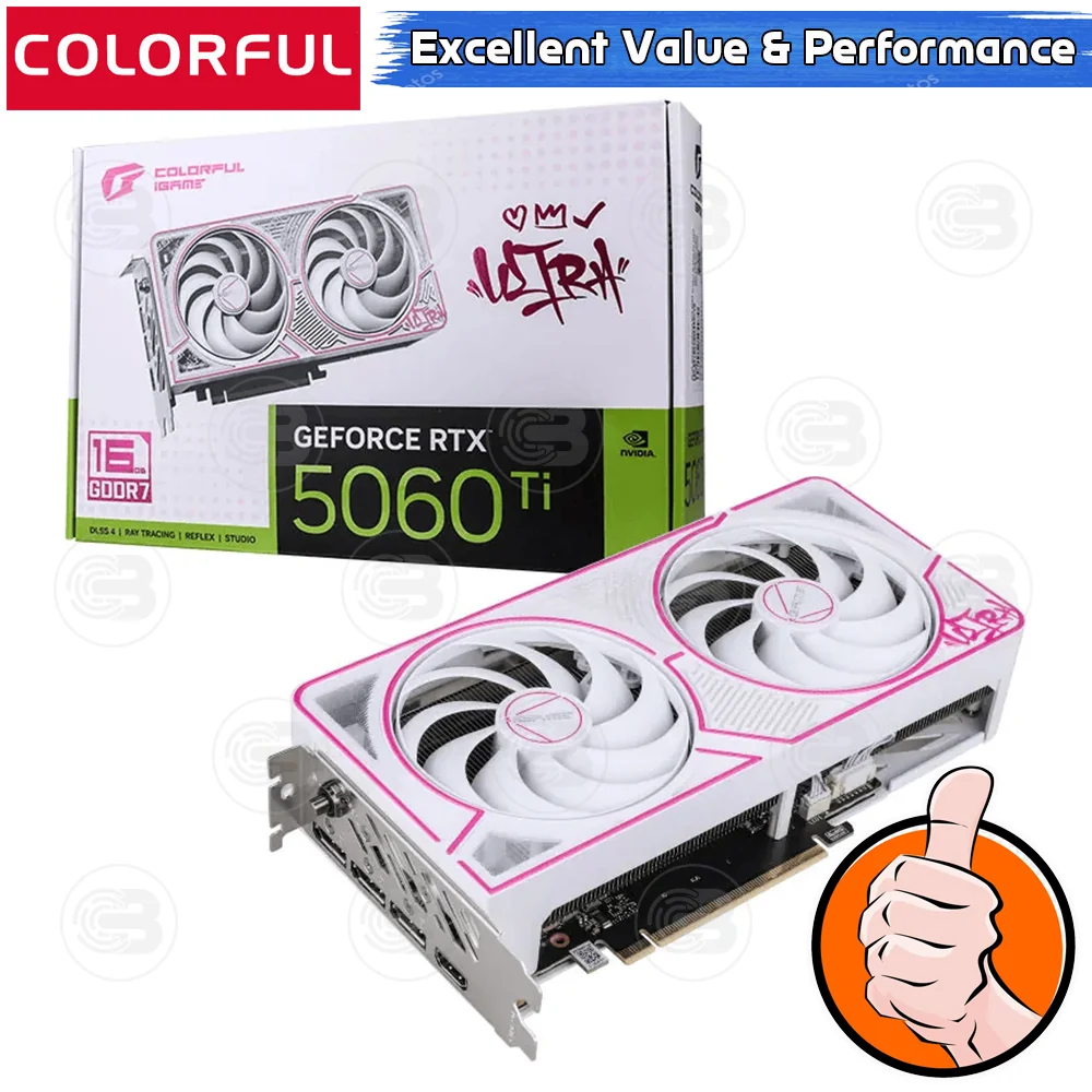 [CoolBlasterThai] COLORFUL iGame GeForce RTX 5060Ti Ultra W DUO OC 16GB-V (3Y)