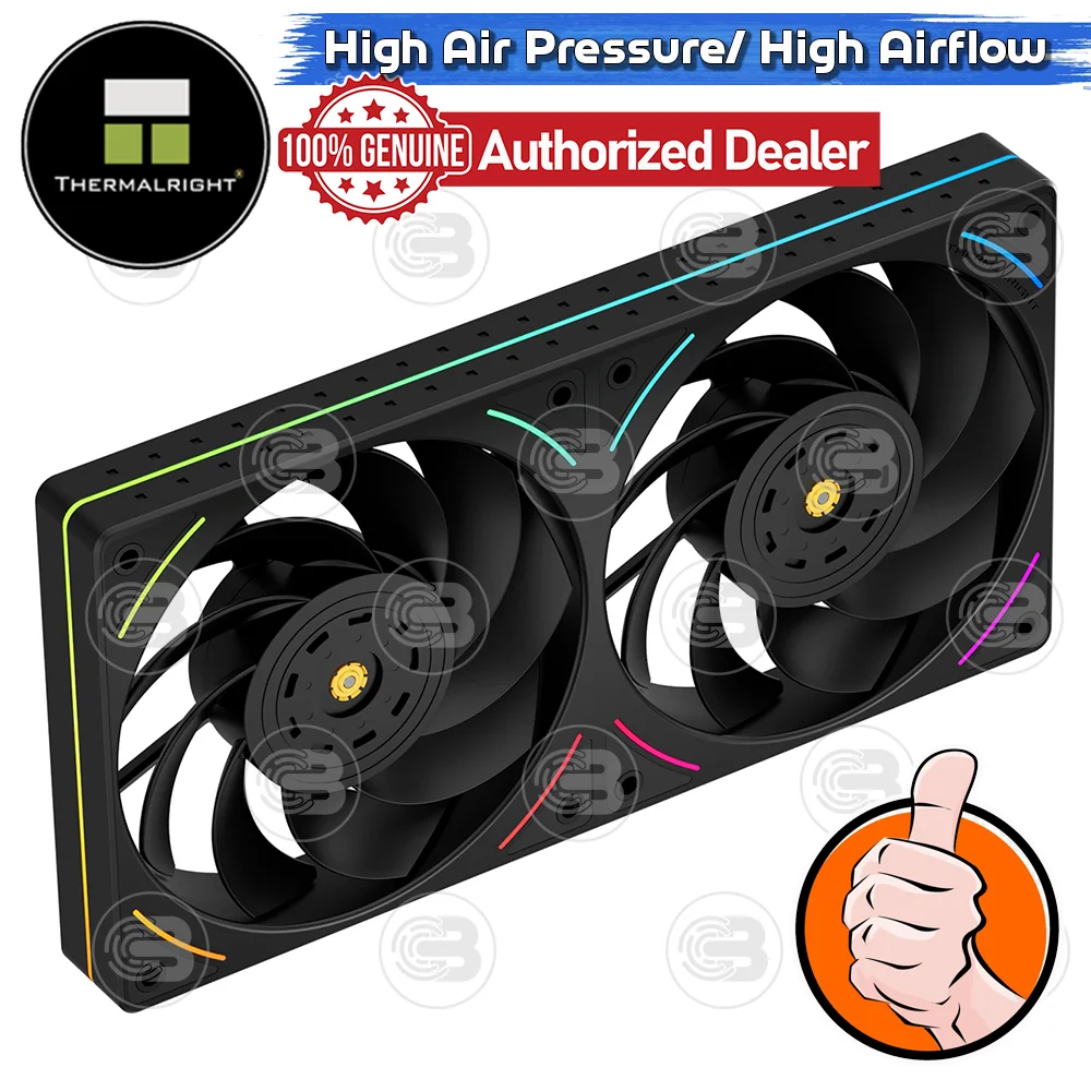 [CoolBlasterThai] Thermalright TL-UB24R Row Reverse Fan Optimized Static Pressure ARGB (size 120 mm.) ประกัน 3 ปี (พัดลม)
