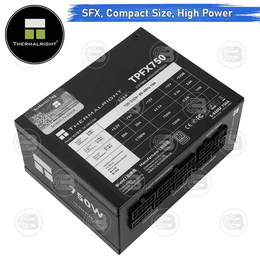 [CoolBlasterThai] Thermalright SFX Power Supply 750W 80 Plus Platinum Embossed Full Modular (TPFX750)