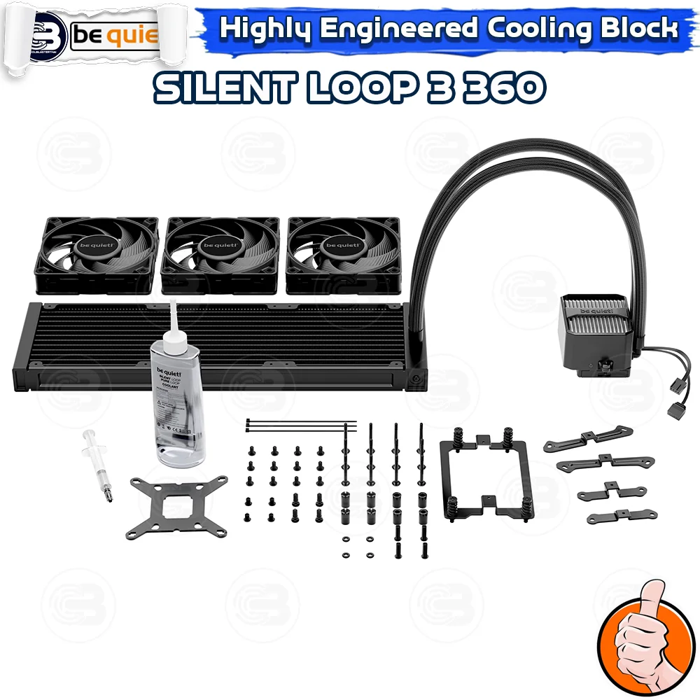 [CoolBlasterThai] Be Quiet Silent Loop 3 360 AIO Water Cooling CPU Cooler (AM5/LGA1851 Ready) (BW025) ประกัน 3 ปี