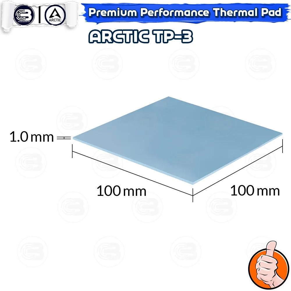 [CoolBlasterThai] ARCTIC TP-3 Premium Performance Thermal Pad 100x100x1.0 mm. (ซิลิโคนนำความร้อน)